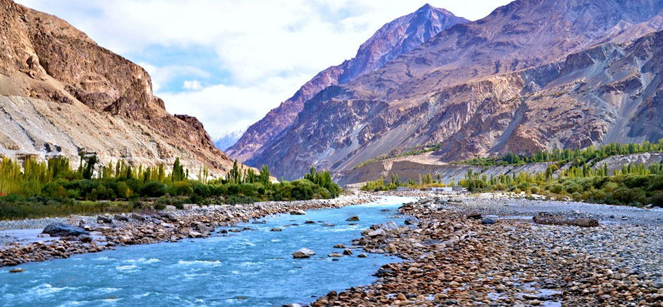 Shyok River In Turtuk Village, Leh Ladakh