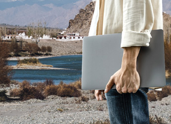 Carrying Laptop in Ladakh